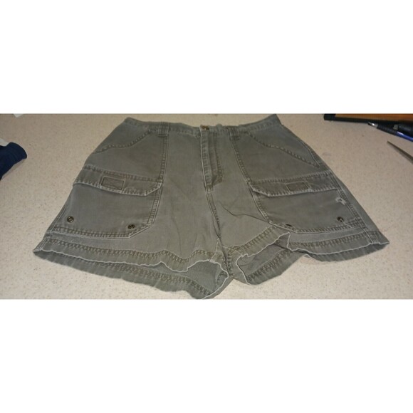 Relativity ladies khaki cargo shorts size 10 bermuda - Picture 1 of 3